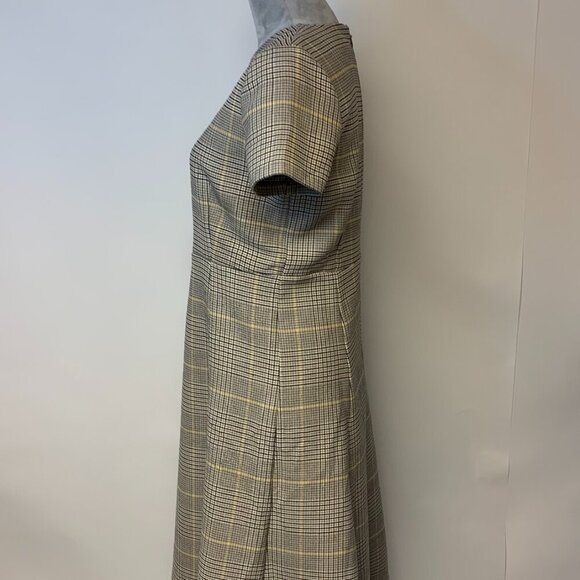 Ann Taylor dress SZ 6P fit & flare plaid Clueless vibe preppy office career - Picture 3 of 11